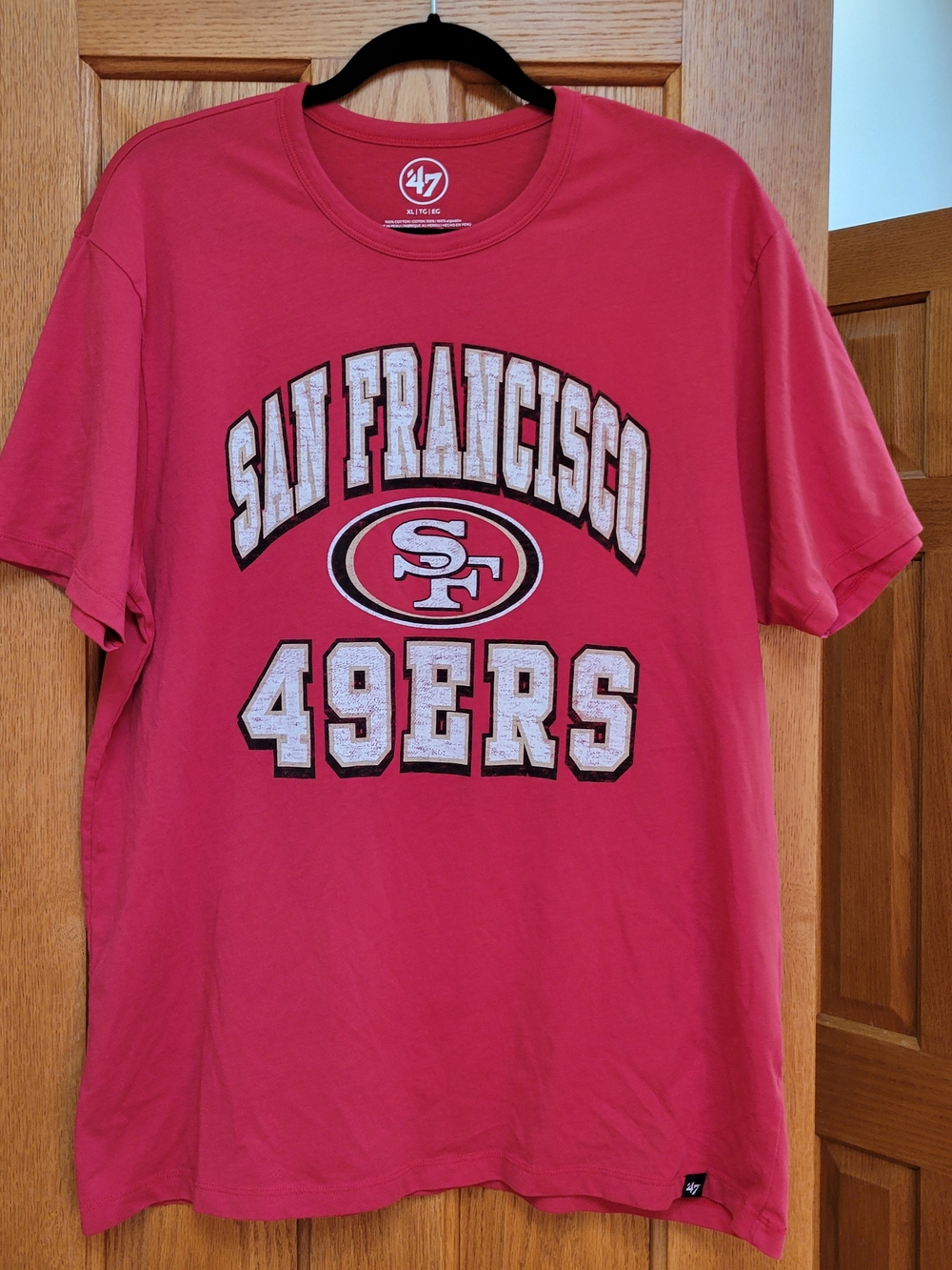 '47 Brand San Francisco 49ers Red Graphic Short Sleeve Tee